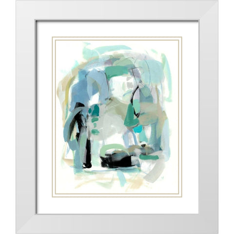Sweet Spring III White Modern Wood Framed Art Print with Double Matting by Long, Christina