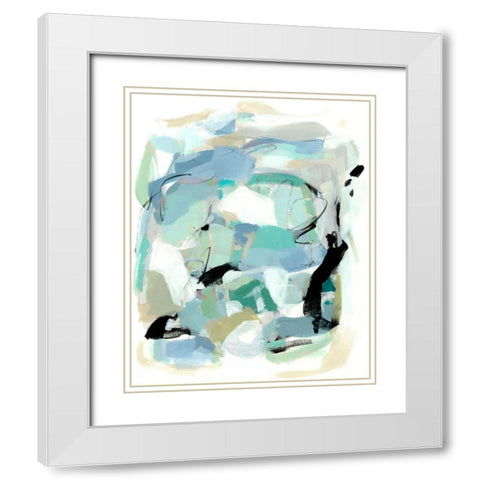 Sweet Spring IV White Modern Wood Framed Art Print with Double Matting by Long, Christina