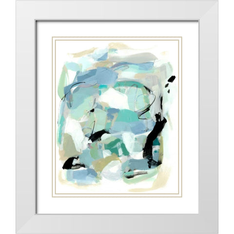 Sweet Spring IV White Modern Wood Framed Art Print with Double Matting by Long, Christina