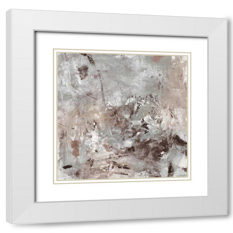 Neutral Display I White Modern Wood Framed Art Print with Double Matting by OToole, Tim