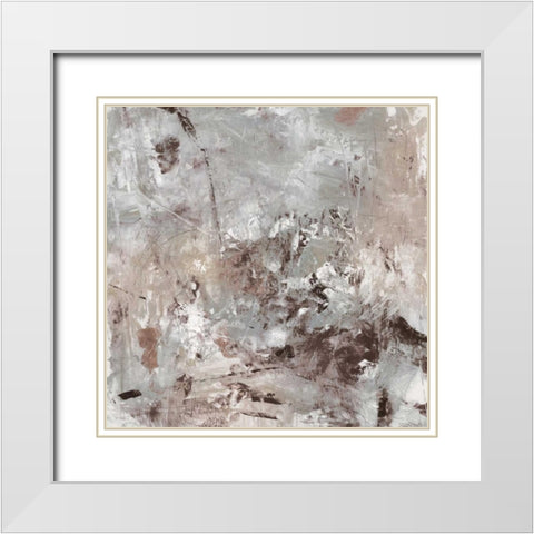 Neutral Display I White Modern Wood Framed Art Print with Double Matting by OToole, Tim
