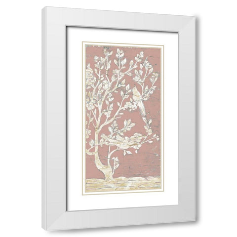 Sweet Chinoiserie II White Modern Wood Framed Art Print with Double Matting by Vess, June Erica