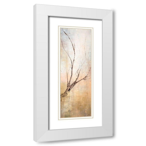 Seasons II White Modern Wood Framed Art Print with Double Matting by Taylor, Kari