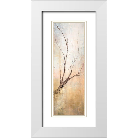 Seasons II White Modern Wood Framed Art Print with Double Matting by Taylor, Kari