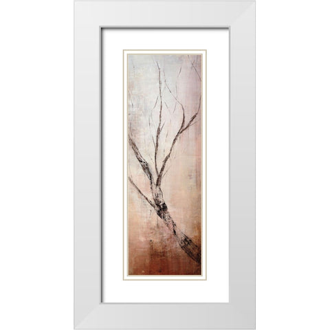 Seasons III White Modern Wood Framed Art Print with Double Matting by Taylor, Kari