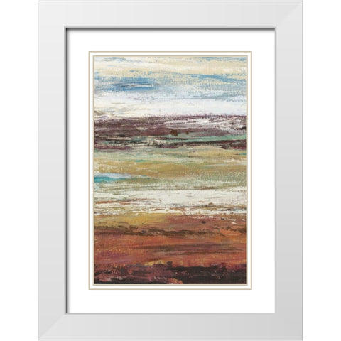 Plum Vista I White Modern Wood Framed Art Print with Double Matting by OToole, Tim