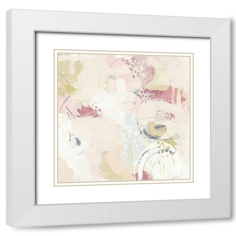 Hanami II White Modern Wood Framed Art Print with Double Matting by Vess, June Erica