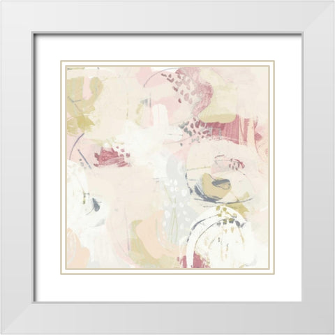 Hanami II White Modern Wood Framed Art Print with Double Matting by Vess, June Erica