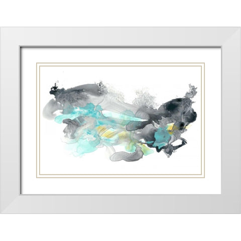 Lunar Veil I White Modern Wood Framed Art Print with Double Matting by Vess, June Erica