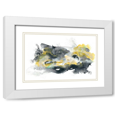 Lunar Veil II White Modern Wood Framed Art Print with Double Matting by Vess, June Erica