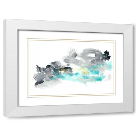 Lunar Veil III White Modern Wood Framed Art Print with Double Matting by Vess, June Erica
