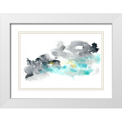 Lunar Veil III White Modern Wood Framed Art Print with Double Matting by Vess, June Erica