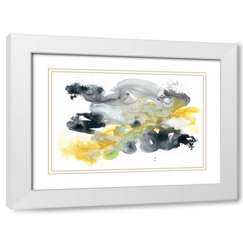 Lunar Veil IV White Modern Wood Framed Art Print with Double Matting by Vess, June Erica