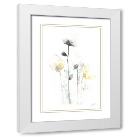 Stem Illusion IV White Modern Wood Framed Art Print with Double Matting by Vess, June Erica