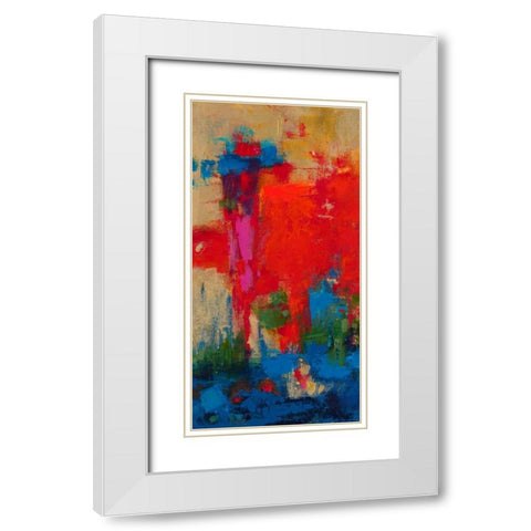 Totem White Modern Wood Framed Art Print with Double Matting by Bothne, Janet