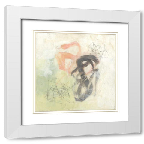 Infinite Matrix II White Modern Wood Framed Art Print with Double Matting by Goldberger, Jennifer