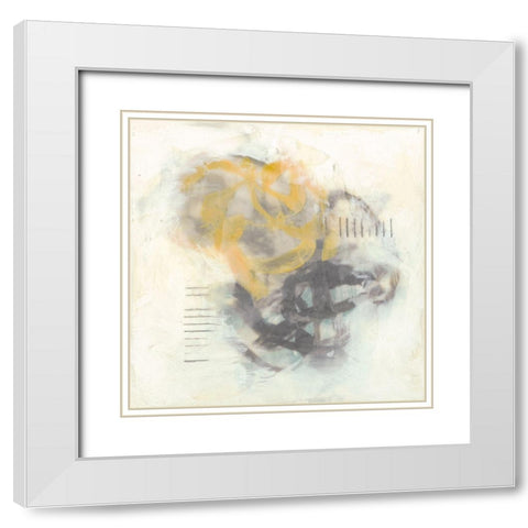 Reticulate II White Modern Wood Framed Art Print with Double Matting by Goldberger, Jennifer