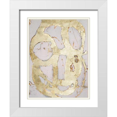 Ace of Spades in Gold III White Modern Wood Framed Art Print with Double Matting by Ashley, Erin