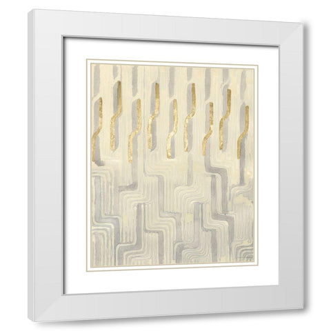 Chenille Iii White Modern Wood Framed Art Print with Double Matting by Lam, Vanna