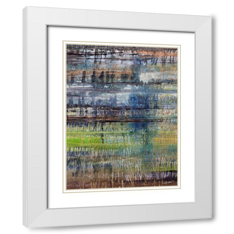 Rushes I White Modern Wood Framed Art Print with Double Matting by Butler, John