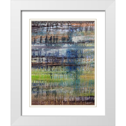 Rushes I White Modern Wood Framed Art Print with Double Matting by Butler, John