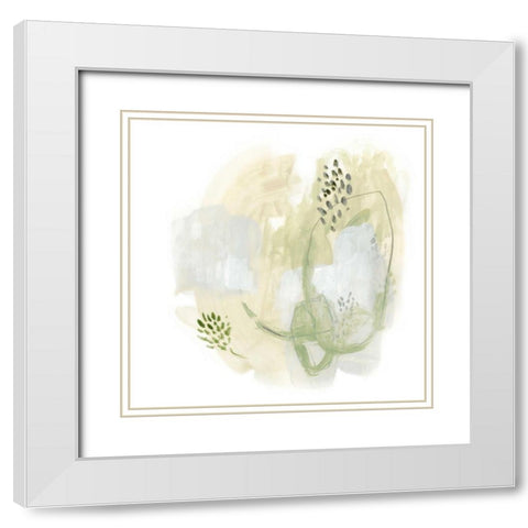 Intermezzo I White Modern Wood Framed Art Print with Double Matting by Vess, June Erica