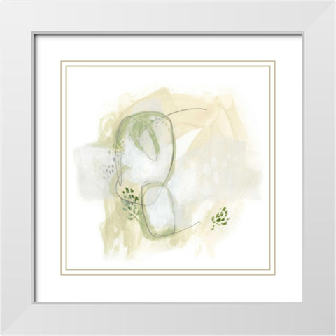 Intermezzo II White Modern Wood Framed Art Print with Double Matting by Vess, June Erica