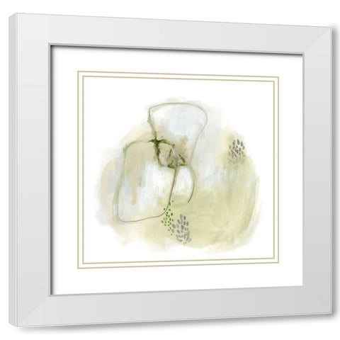 Intermezzo III White Modern Wood Framed Art Print with Double Matting by Vess, June Erica