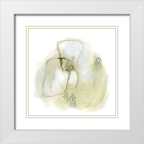 Intermezzo III White Modern Wood Framed Art Print with Double Matting by Vess, June Erica