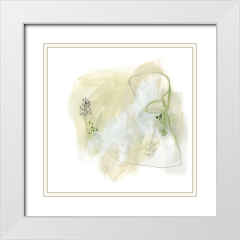 Intermezzo IV White Modern Wood Framed Art Print with Double Matting by Vess, June Erica