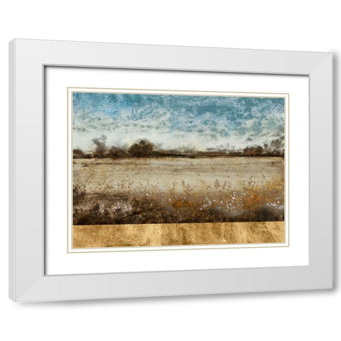 Infinite Pasture White Modern Wood Framed Art Print with Double Matting by OToole, Tim