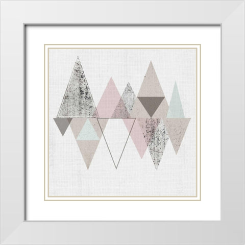 Amuse I White Modern Wood Framed Art Print with Double Matting by Fagalde, Jarman