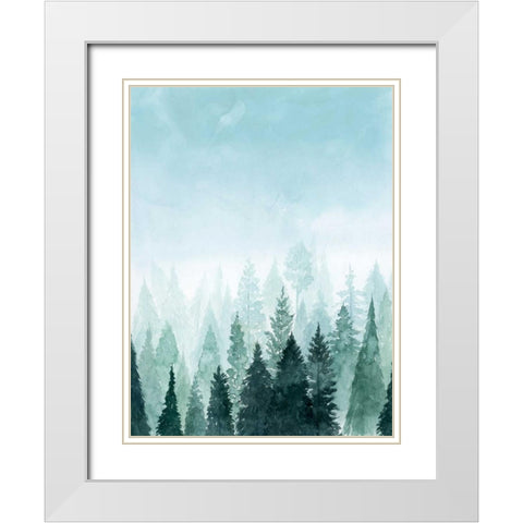 Into the Trees I White Modern Wood Framed Art Print with Double Matting by Popp, Grace