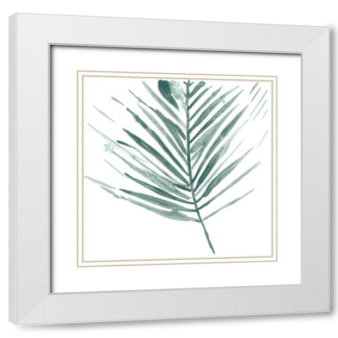 Verdant Impressions II White Modern Wood Framed Art Print with Double Matting by Vess, June Erica