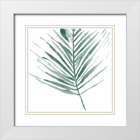 Verdant Impressions II White Modern Wood Framed Art Print with Double Matting by Vess, June Erica