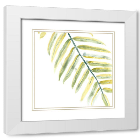 Verdant Impressions III White Modern Wood Framed Art Print with Double Matting by Vess, June Erica