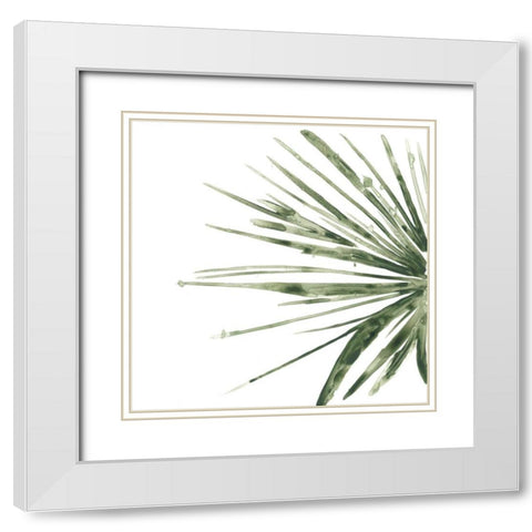 Verdant Impressions IV White Modern Wood Framed Art Print with Double Matting by Vess, June Erica