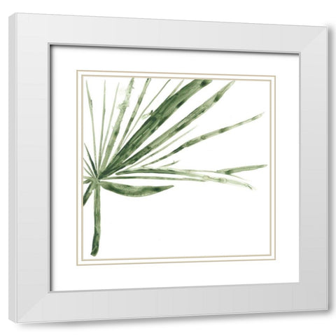 Verdant Impressions VI White Modern Wood Framed Art Print with Double Matting by Vess, June Erica