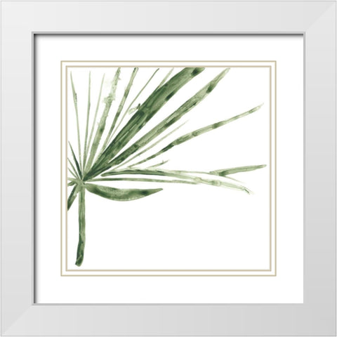Verdant Impressions VI White Modern Wood Framed Art Print with Double Matting by Vess, June Erica