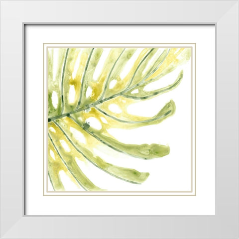 Verdant Impressions IX White Modern Wood Framed Art Print with Double Matting by Vess, June Erica