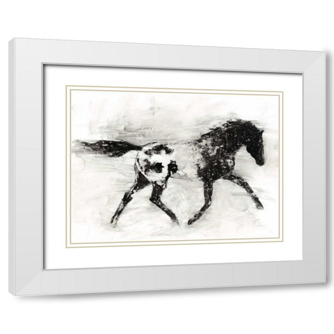 Rustic Appaloosa I White Modern Wood Framed Art Print with Double Matting by Harper, Ethan