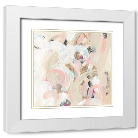 Carnivale I White Modern Wood Framed Art Print with Double Matting by Vess, June Erica