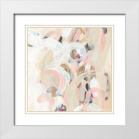 Carnivale I White Modern Wood Framed Art Print with Double Matting by Vess, June Erica