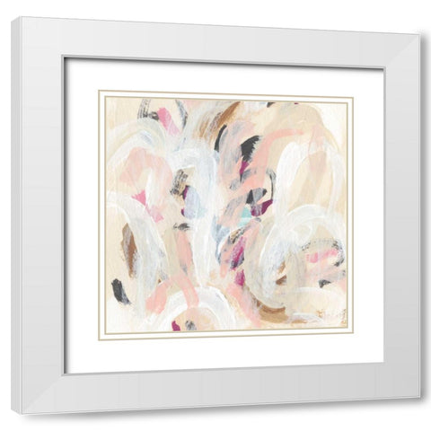 Carnivale II White Modern Wood Framed Art Print with Double Matting by Vess, June Erica