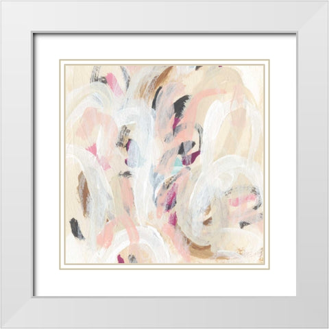 Carnivale II White Modern Wood Framed Art Print with Double Matting by Vess, June Erica