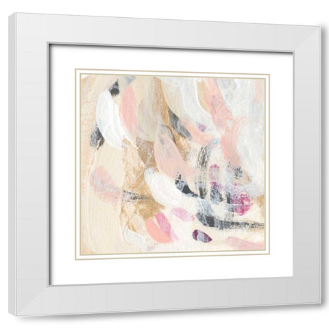 Carnivale III White Modern Wood Framed Art Print with Double Matting by Vess, June Erica