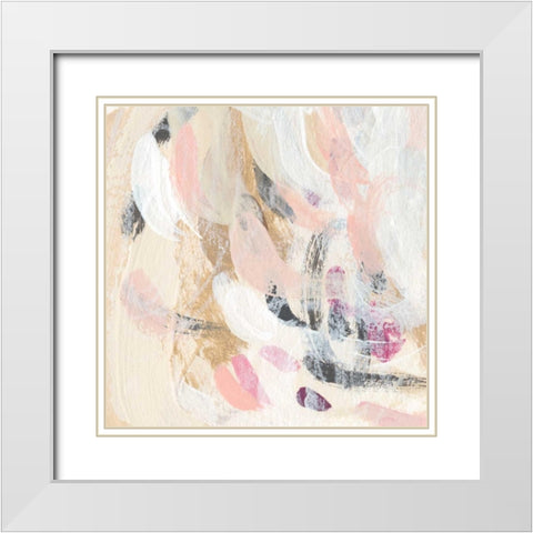 Carnivale III White Modern Wood Framed Art Print with Double Matting by Vess, June Erica