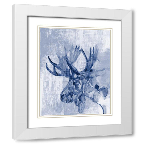 Indigo Moose White Modern Wood Framed Art Print with Double Matting by Goldberger, Jennifer