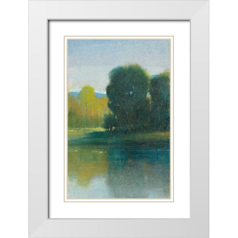 Last Light II White Modern Wood Framed Art Print with Double Matting by OToole, Tim