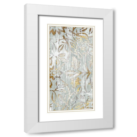 Oro Essence I White Modern Wood Framed Art Print with Double Matting by Vess, June Erica